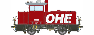 Dekas DK-8758061 (AC) – Diesellok Vossloh G322B der OHE, digital (DCC/M4) 