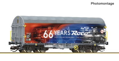 Roco 6680064 (TT) – Schiebeplanenwagen „66 Jahre ROCO“ 