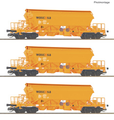 Roco 6680063 (TT) – 3-tlg. Set: Kaliwagen, Wascosa 