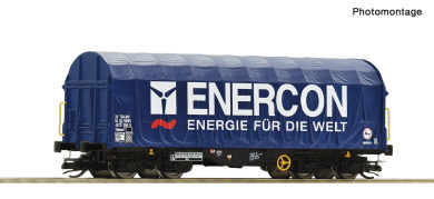 Roco 6680061 (TT) – Schiebeplanenwagen „Enercon“ 