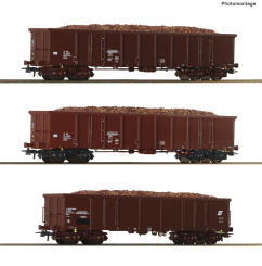 Roco 6600436 (DC) – 3-teiliges Güterwagen-Set 1 „Rübenzug“ der ÖBB 
