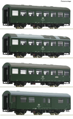Roco 6200236 (DC) – 4-teiliges Rekowagen-Set der DR 
