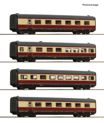 Roco 7700026 (DC) – 4-teiliges Mittelwagen-Set zum Dieseltriebzug BR 601 der DB 