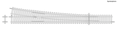 Roco 4042491 (DC) – Betonschwellen-Weiche rechts Wr10 