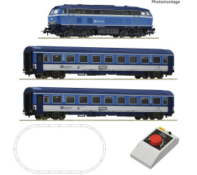 Roco 5100026 (DC) – Analog-Startset mit Diesellok BR 756 (GEOLINE) der CD 
