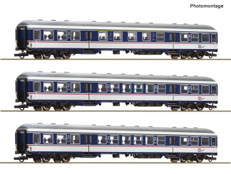 Roco 6200264 (DC) – 3-teiliges Nahverkehrswagen-Set der TRI 
