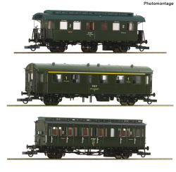 Roco 6200304 (DC) – 3-teiliges Personenwagen-Set der PKP 