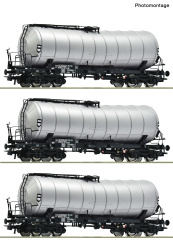 Roco 6600392 (DC) – 3-teiliges Knickkesselwagen-Set der DR 
