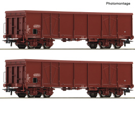 Roco 6600381 (DC) – 2-teiliges Set offener Güterwagen der SNCF 