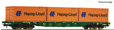 Roco 6600127 (DC) – Containertragwagen der GYSEV 