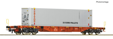 Roco 6600356 (DC) – Containertragwagen der PCC 