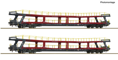 Roco 6600438 (DC) – 2-teiliges Autotransportwagen-Set der ZSSK 