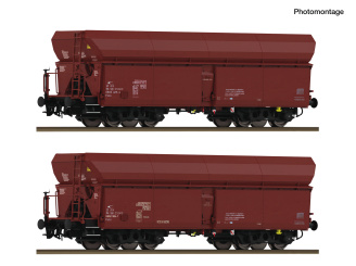 Roco 6600454 (DC) – 2-teiliges Selbstentladewagen-Set der ZSSK Cargo 