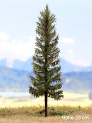 Der Modellbaum. – Fichte Wald, Vollstamm, Sommer, hell, 10-60 cm | Baumhöhe ca. 10 cm