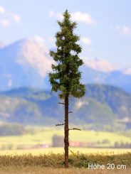Der Modellbaum. – Tanne Wald, Hochstamm, Sommer, 15-60 cm | Baumhöhe ca. 25 cm