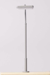 Dekas DK-878006 (H0) – Moderne Bahnsteigleuchte (lang) ohne Lautsprecher, LED weiß 