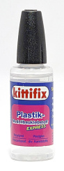Kittifix 5000454 – Plastik Modellbaukleber -Express-, 26 g Flasche mit Feinnadeldüse 