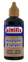 Kittifix 1000237 – Holzleim-Express, 80 g Flasche mit Dosierspitze (Feindüse) 