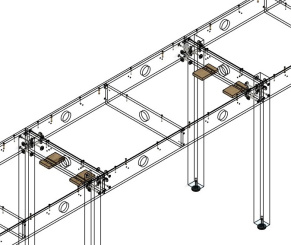 BraucheModellbahn BM300010 – Verbinder für Modultische und Anbauteile, 4 Stück 