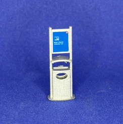 BIMM Modellbau BM501-18 (H0) – 2x Mülleimer mit Aschenbecher DB Bahnsteig 