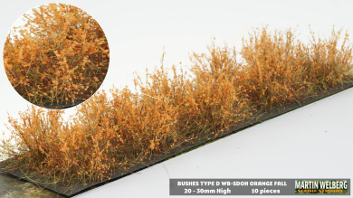 Martin Welberg Scenic Studios SDOH – Büsche Typ D Orange Herbst 