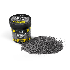 AK Interactive AK8308 – Feiner grauer Kies, Fine Gray Gravel, 1-3 mm, 100 ml 