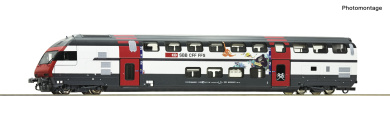 Roco 6210218 – Doppelstock-Steuerwagen Bt -IC 2000-, der SBB, digital 