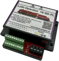 Lokstoredigital LoDI005 – LoDi-Operator 16-SD-FL für Licht- und Flügelsignale 