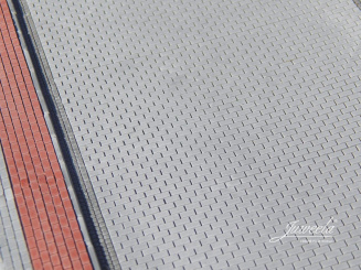 Juweela 28412 (H0) – FLEXYWAY Betonsteinpflaster Straße rot, 1 Segment 