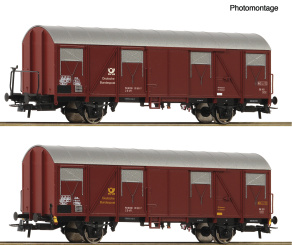 Roco 6600248 – DBP Postgüterwagen Post 2s-t/11, 2er-Set 