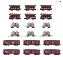 Roco 6600330 – DB 18er-Wagendisplay Rangierbahnhof – Schüttgut 