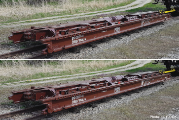 Roco 6640005 (H0e) – ÖBB 2er-Set Schmalspur-Rollwagen WW/s 