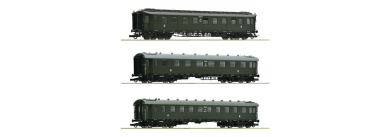 Roco 6200112 – PKP 3er-Set Schnellzugwagen, Epoche III 