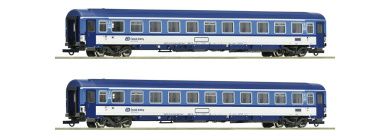Roco 6200157 – ČD Eurofima-Wagen Bmz, 2er-Set, 2. Klasse, Epoche VI 