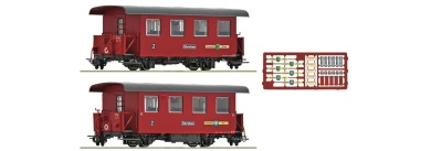 Roco 6240003 (H0e) – Zillertalbahn Spantenwagen, 2er-Set, Epoche VI 