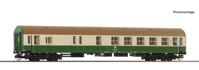 Roco 6280035 (TT) – DR Reisezugwagen BDme, 2. Klasse mit Gepäckabteil, Epoche IV 