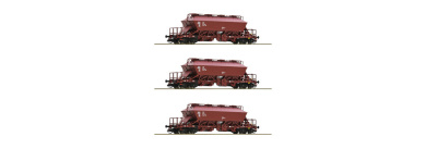 Roco 6680018 (TT) – DR Kaliwagen Uaoos-y, 3er-Set, Epoche IV 