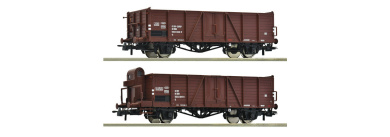 Roco 6600123 – ÖBB offene Güterwagen E Villach, 2er-Set, Epoche IV 