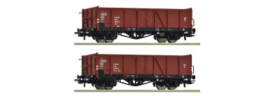 Roco 6600194 – DR offene Güterwagen El-u Villach, 2er-Set, Epoche IV 
