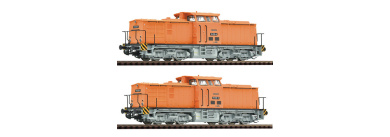 Roco 7390011 (TT) – 2er-Set Diesellokomotiven 111 018-8 und 111 019-6, DR, Digital-Sound 