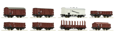 Roco 44003 – 8er-Set Güterwagen, DRG 