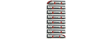 Roco 7710007 – 8-tlg. Fernverkehrs-Doppelstockzug RABe 502, SBB, Digital-Sound 