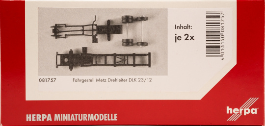 Herpa 081757 (1:87) – LKW-Fahrgestell für Drehleiter DLK 23/12 Inhalt: 2 Stück 