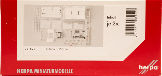 Herpa 081528 (1:87) – Aufbau LF20/16 weiß / Rollos silber Inhalt: 2 Stück 