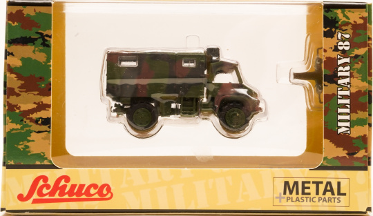 Schuco 452652800 (1:87) – Unimog S404 Bundeswehr mit Kofferaufbau 