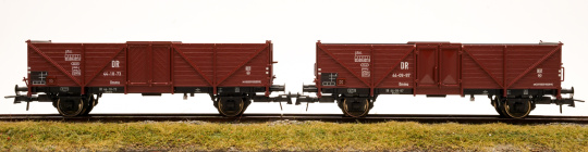 Roco 67061 – 2-teiliges Offene Güterwagen Ommu der (D)DR  