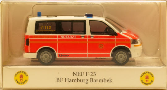 Wiking 060172 (1:87) – VW T5 GP NEF FW Hamburg BF Sasel  Sondermodell 