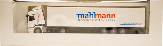 AWM (1:87) – Mercedes-Benz Kofferauflieger-Sattelzug -mahlmann neumöbellogistik- 