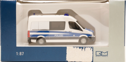 Rietze 53103 (1:87) – VW Crafter Bus 11 Hochdach Bundespolizei 