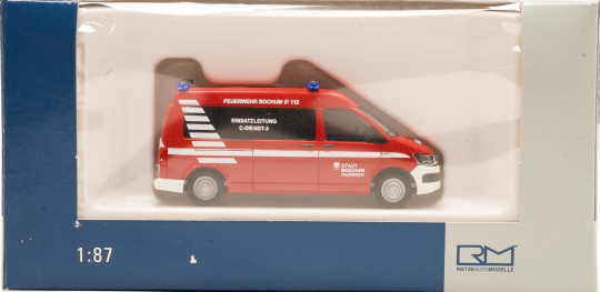 Rietze 53723 (1:87) – VW T6 Feuerwehr Bochum C-Dienst Einsatzleitung 